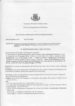 Impegno di spesa per partecipazione a corso di Formazione e