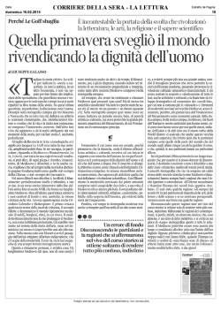 Rinascimento addio?