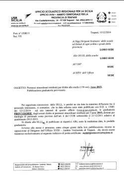 Graduatorie - ufficio xviii ambito territoriale per la provincia di
