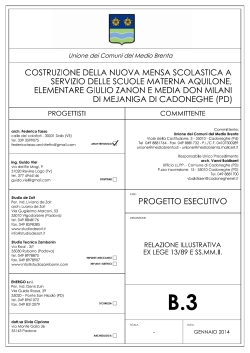 B.3.Relazione tecnica-legge 13 - Unione dei Comuni del Medio Brenta