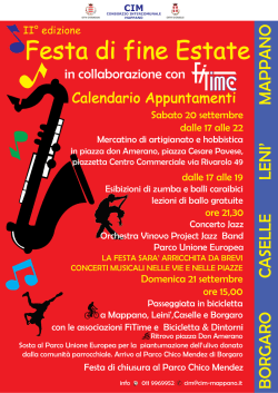 Festa di fine estate - Comune di Caselle Torinese