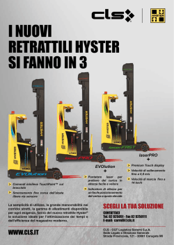 I NUOVI RETRATTILI HYSTER SI FANNO IN 3