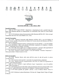Consulta il Programma della Maratona