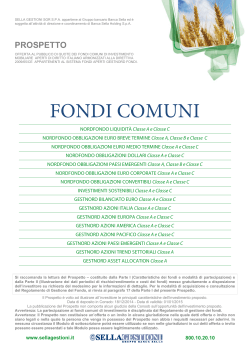 FONDI COMUNI - SellaGestioni.it