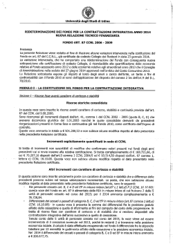 Relazione tecnica sul fondo accessorio B-C