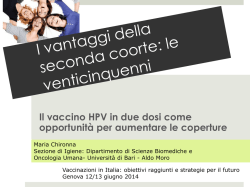 I vantaggi della seconda coorte: le venticinquenni &ndash; M