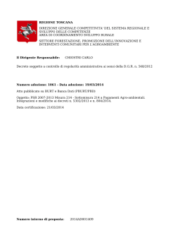 Decreto n.1061 del 19 Marzo 2014