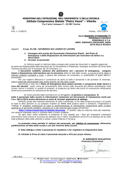 DVR e circolari 14.15 - Istituto Comprensivo Statale "Pietro Vanni