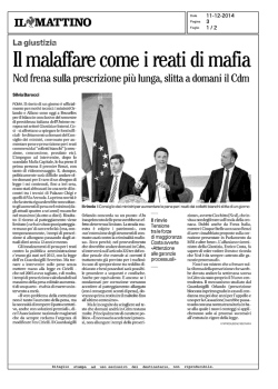 Il malaffare come i reati di maﬁa
