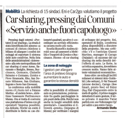Car sharing, pressing dai Comuni