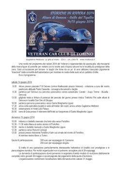 GITA IN RIVIERA - Veteran Car Club di Torino