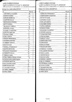 elenchi linguistico - Liceo Manzoni Lecco