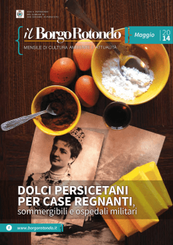 Dolci persicetani per case regnanti,