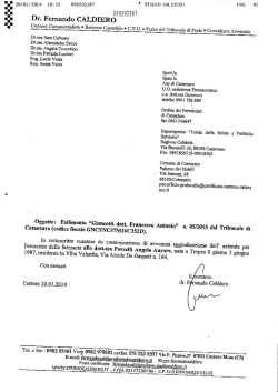 Avvenuta Aggiudicazione - Ordine dei farmacisti della provincia di