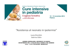 Laura Brombin (Padova) - Cure intensive in pediatria