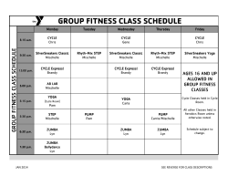 Group Fitness Schedule (main)