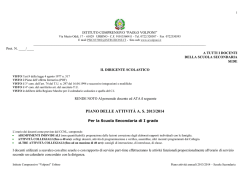 Programma annuale degli impegni collegiali