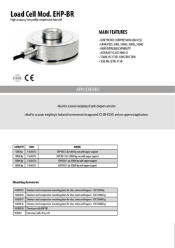 Load Cell Mod. EHP-BR