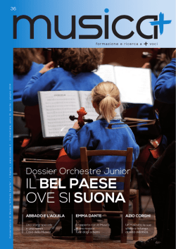 IL BEL PAESE OVE SI SUONA - Conservatorio di Musica "Alfredo