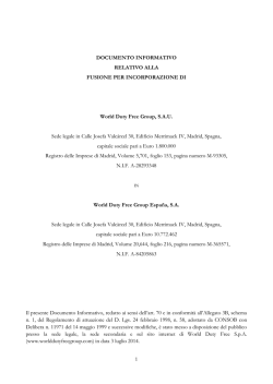 DOCUMENTO INFORMATIVO - World Duty Free Group