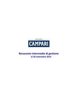 Resoconto intermedio di gestione al 30