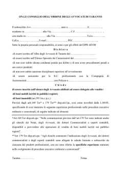 domanda 179 ter disp att. cpc - vendite custodi