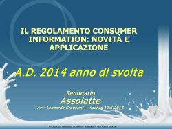 Regolamento consumer information: novità e