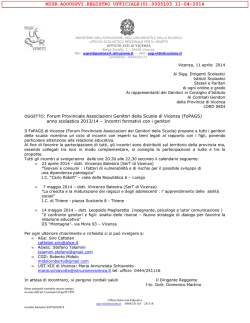 Incontri-formativi - Vicenza &ndash; Ufficio Scolastico Territoriale