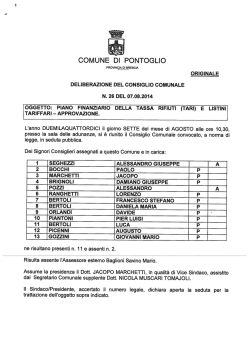 delibera TARI - Comune di Pontoglio