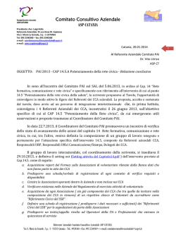Comitato Consultivo Aziendale ASP CATANIA