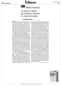 La laurea a Barra gli emioni virtuosi e i ciucci di Isotta