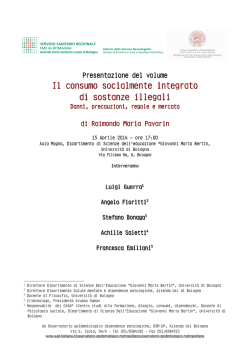 Il consumo socialmente integrato di sostanze illegali