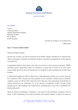 Letter from the ECB President to Mr Bernard Monot, MEP, on the
