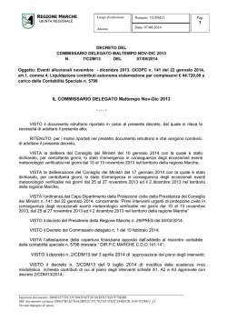 DECRETO DEL - Protezione Civile