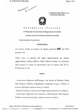 rigettandone la richiesta di sospensiva