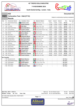 Document 36 KZ2 Carburation Test - Odd (CT-O