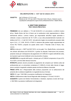 Deliberazione n. 1247 del 2 ottobre 2014 [file]
