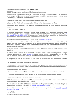 regolamento IUC 2014 delibera C.C.n.8-2014