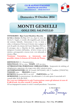 MONTI GEMELLI - CAI Sezione di Ancona