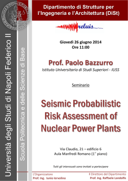 Seismic Probabilistic Risk Assessment of Nuclear Power
