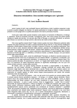 Discorso Arcivescovo