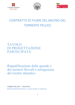 Il report del tavolo di lavoro