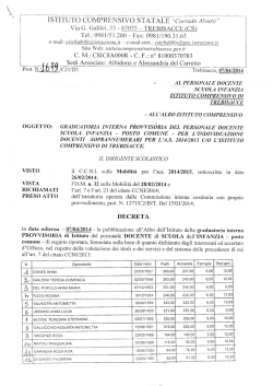 graduatorie interne provvisorie per individuazione soprannumerari