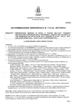 determinazione - Comune di Moniga del Garda