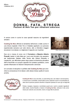 DONNA, FATA, STREGA Pozioni di Bon Ton per