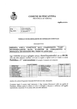Imposta Unica (IUC) componente &ldquo;TARI&rdquo;