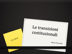 dir cost comp - transizioni costituzionali