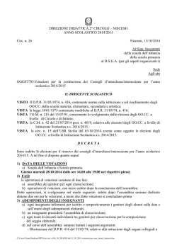 DIREZIONE DIDATTICA 2&deg; CIRCOLO &ndash; NISCEMI ANNO