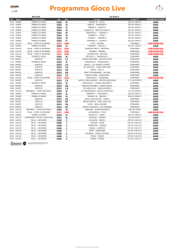 PROGRAMMA GIOCO LIVE