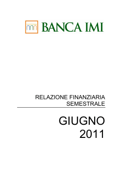 GIUGNO 2011 - Banca IMI